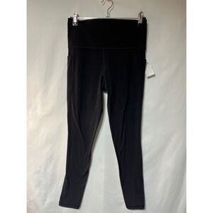 Athleta Salutation Stash Tight Leggings Black Pockets Yoga Workout Women's S